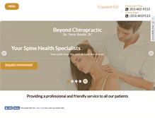 Tablet Screenshot of beyondchiropractic.ie